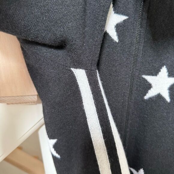 PRVLDG Threads of Privilege Full Zip Cashmere Star Print Cardigan Jacket XL - Picture 4 of 15